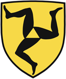 LogoWappen der Stadt Füssen; In Gold drei im Dreipass gestellte schwarze Füße.